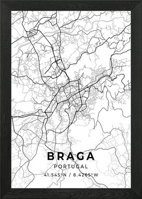 Braga Portugal Gerahmtes Wandbild Poster Leinwanddruck Bild