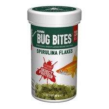 Premium Bug Bites Spirulina Flakes Nutritional Fish Food for Growth, 45g
