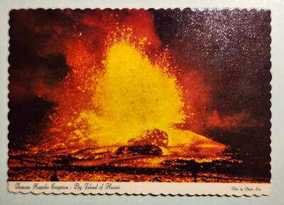 Famous Kapoho Eruption - Big Island of Hawaii Postcard