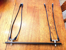 1U BNC Antenna Splitter 4 20"inch right angle RG-58 cables for Shure, Etc