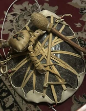 Natural American Vintage Turtle Shell drum