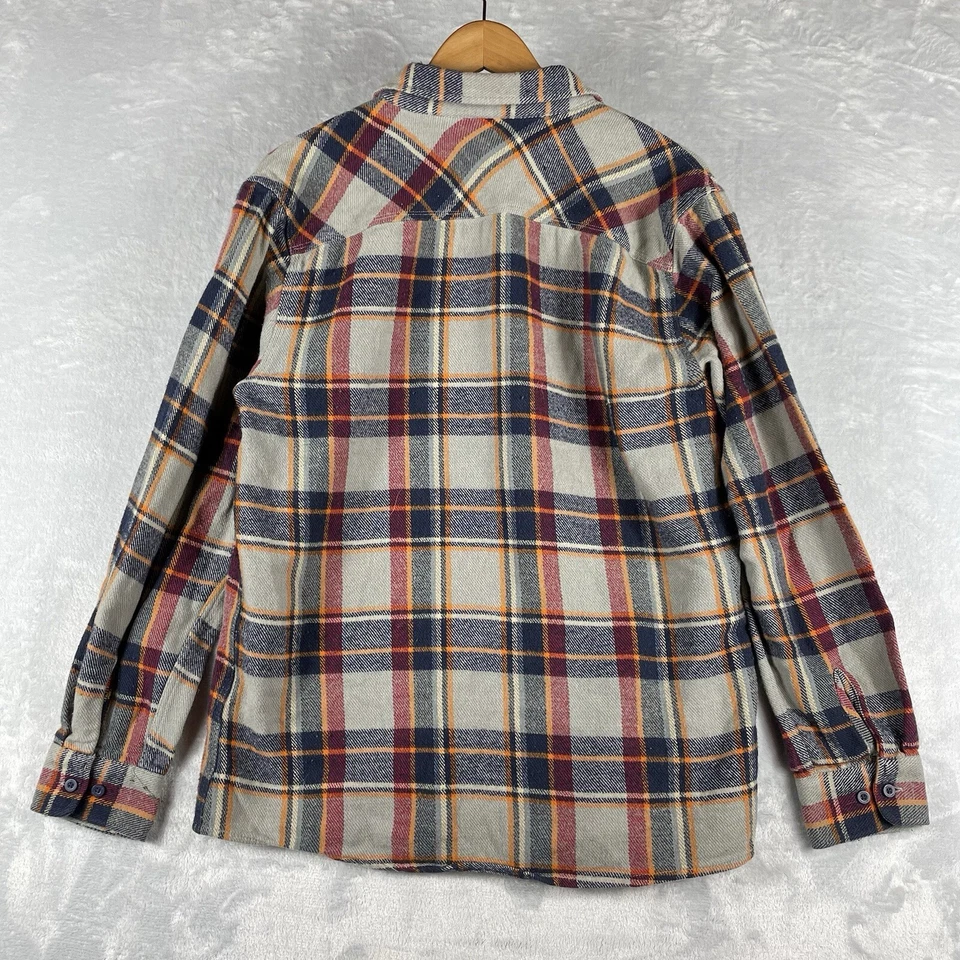 Camisa de franela Brixton para hombre grande cuadrada multicolor a cuadros botón frontal chamarra Foto 2 de 4