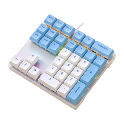 Wire Numeric Keypad 33-Key Corded USB Number Pad External Numpad Portable Mini - Picture 3 of 12