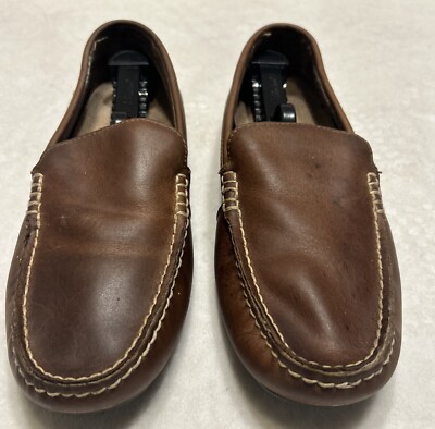 Polo Ralph Lauren Brown Leather Slip On Moccasin Loafers Shoes  Mens Size 9 Polo Ralph Lauren Men main image 3