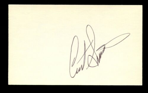 Curt Simmons autografo firmato auto 3x5 scheda indice giocatore di baseball 8188-00 - Foto 1 di 1