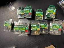 NEW LOT 18X SPAX SCREWS VARIOUS SIZES 5/8"-2"