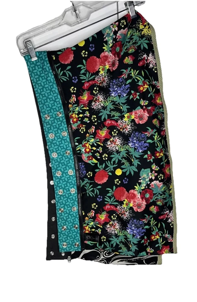 Minifalda reversible multicolor remaches Zand Amsterdam Foto 3 de 4