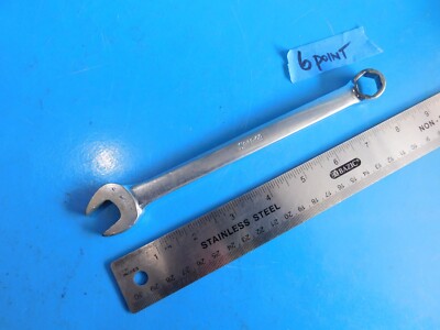 USED, SNAP ON  TOOLS, ( 1/2 IN.) '' 6 POINT '' COMBO WRENCH  PART # OSH16