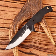 8'' Handmade Carbon Steel Hunting Knife making Sharp Skinner Blank Blade Knife
