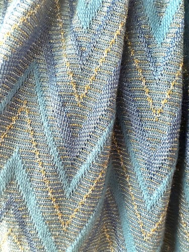 Neu mit Etikett Ramy Brook blau Chevron gesmoktes Minikleid Neckholder Größe L - Bild 10 von 10