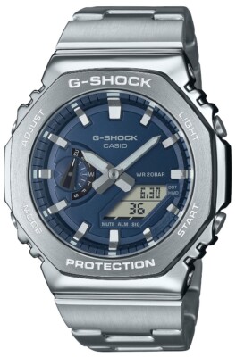 Casio G-Shock Armbanduhr Edelstahlband GM-2110D-2BER