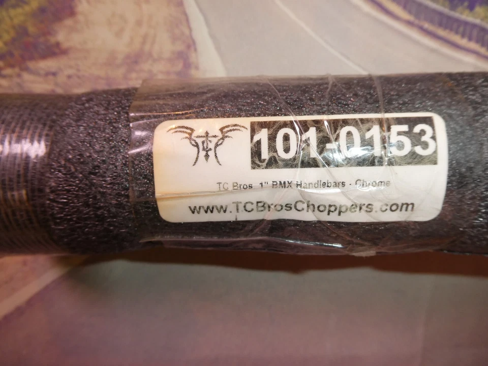 Manillar Harley BMX 1973-1981 Café cromo liso TC Bros 101-0153 1' pulg. HB Foto 4 de 4