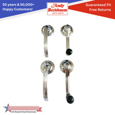 For 1928-1954 Plymouth Dodge Right Left Window Door Crank Handle Set Chrome