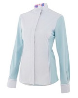 Noble Outfitters Madison Show Shirt Xl White/blue on sale Noble Outfitters Madison Show Shirt Xl White/blue on sale