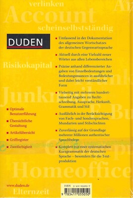Deutsches Universalwörterbuch - Duden | eBay
