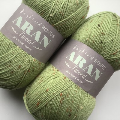 hayfield bonus tweed with wool aran 400g