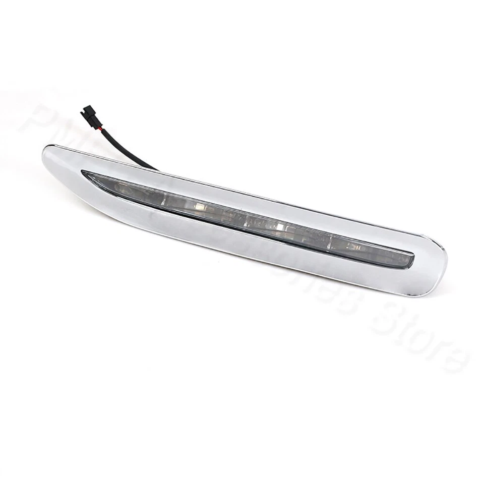 1 Pair LED Daytime Running Light+Chromed Strip For Lexus RX300 RX330 1998-2000 - Image 3 of 4