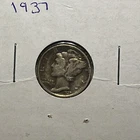 1937-P Mercury Dime, Silver