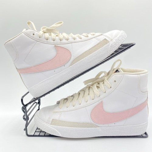 NIKE BLAZER MID 77 WHITE TRAINERS SIZE UK 5 LEATHER PINK HIGH GYM CZ7531-101