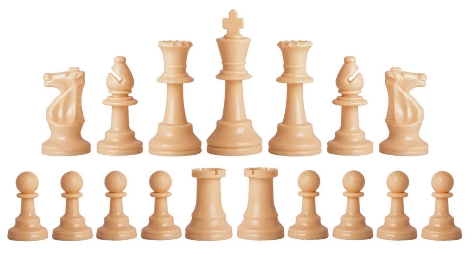 Juego de ajedrez ponderado Navy Deluxe - Tablero de vinilo, bolsa con piezas moradas y naturales Foto 3 de 4