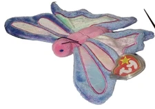 Ty Beanie Baby - FLITTER the Butterfly (9.5 Inch) NEW MWMTs Plush Stuffed Toy