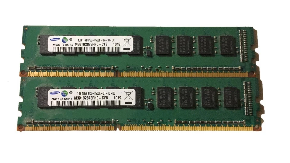 Samsung Memory 8500E 2GB (2x 1GB) Desktop PC RAM DDR3 1RX8 M391B2873FH0-CF8 - Image 4 of 4
