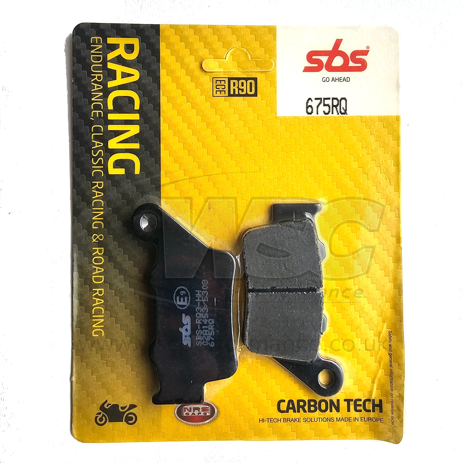 SBS Racing Carbon Tech Rear Brake Pads 675RQ