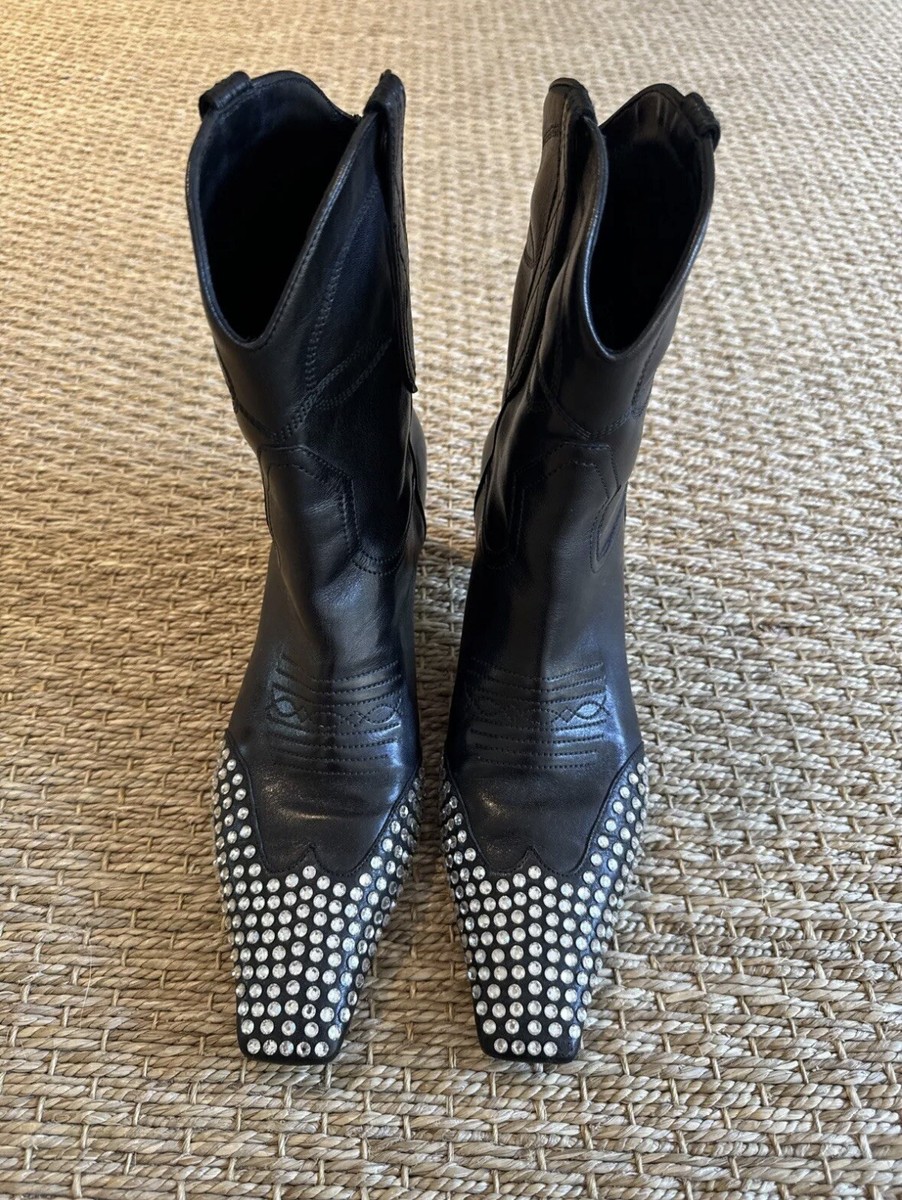 Khaite Dallas Crystal Boots View 3