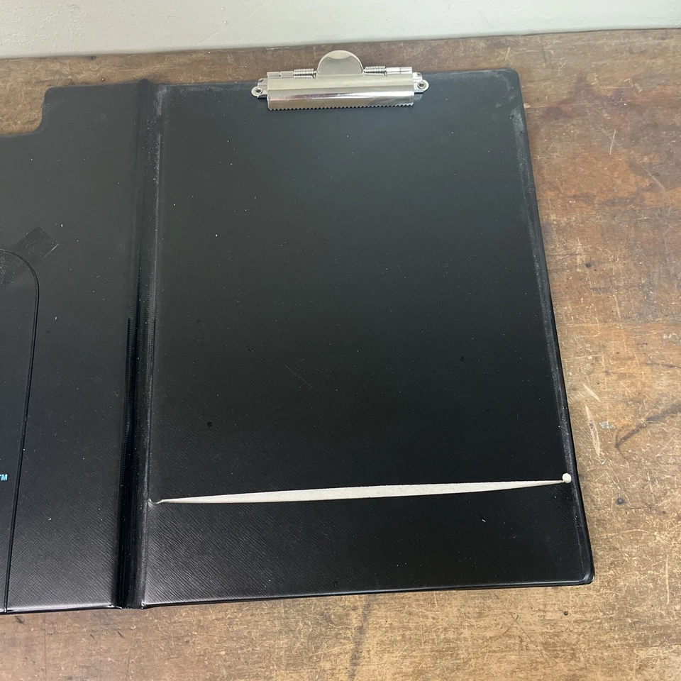 Wallace Hardware Co. Folder Clipboard Portfolio Black Vintage - Image 4 of 4