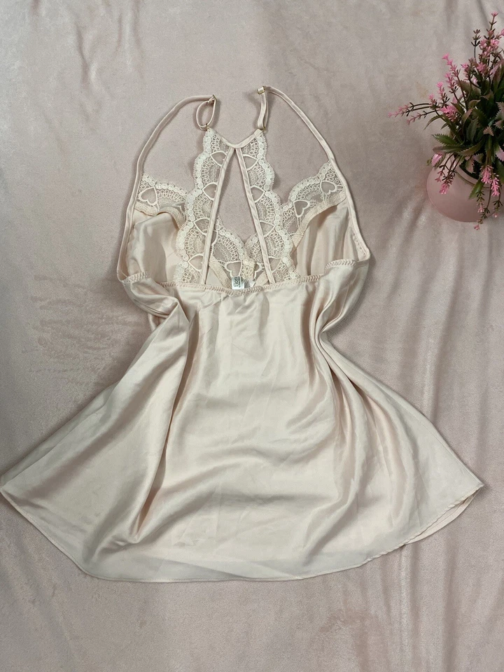 Camisón Babydoll Rosa Flora Nikrooz Vintage Mujer Talla Grande con Encaje Floral Noche Foto 4 de 4