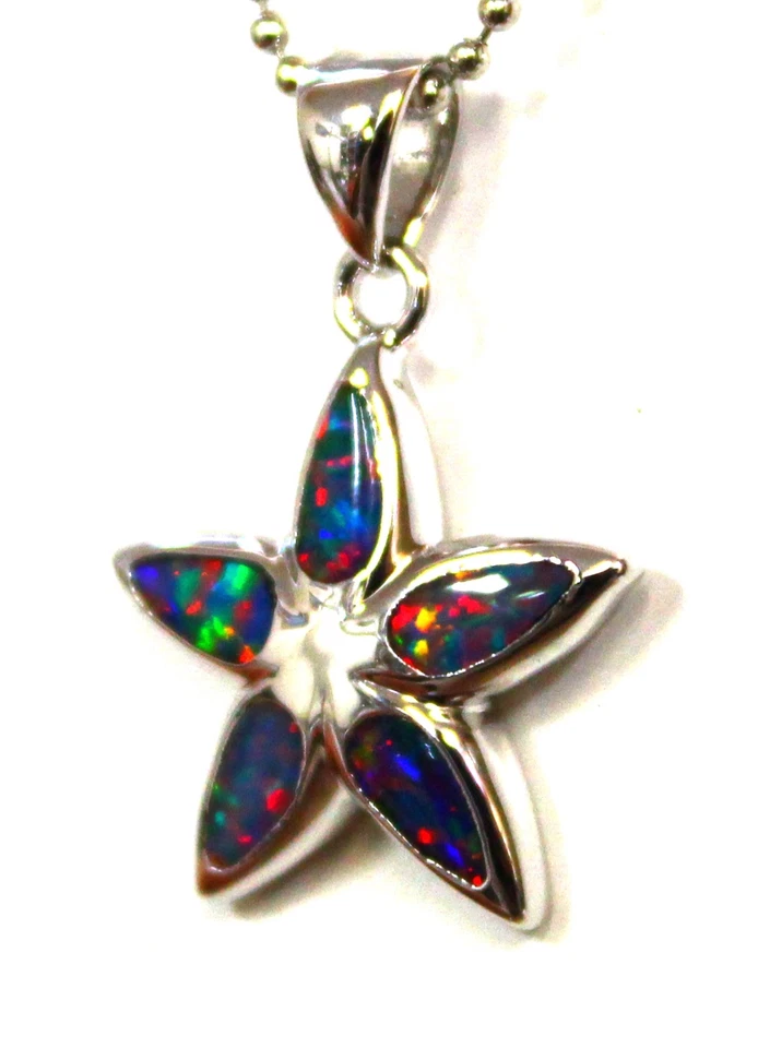 Especial Buena Elección Madre Joyería Regalo Incrustación Ópalo Colgante Cadena Gratis Caja Gratis Foto 4 de 4