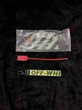 Off White Industrial Keychain Bright Yellow / Black