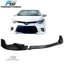 Fits 14-16 Toyota Corolla Base L LE Model Front Bumper Lip 3 Pieces PU