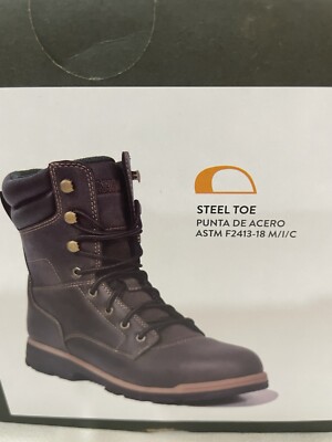 Mens Steel Toe Brown Work Boots Comfort, Brahma Koa Mens  display picture 1