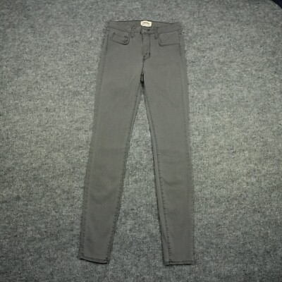 L'AGENCE Jeans Womens 25 Gray Skinny High Rise Stretch Cast iron Ladies