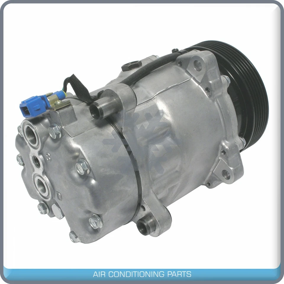Compresor de aire acondicionado SD7V16 para Volkswagen Cabrio, Derby, Golf, Golf City, Jetta... QR Foto 2 de 4
