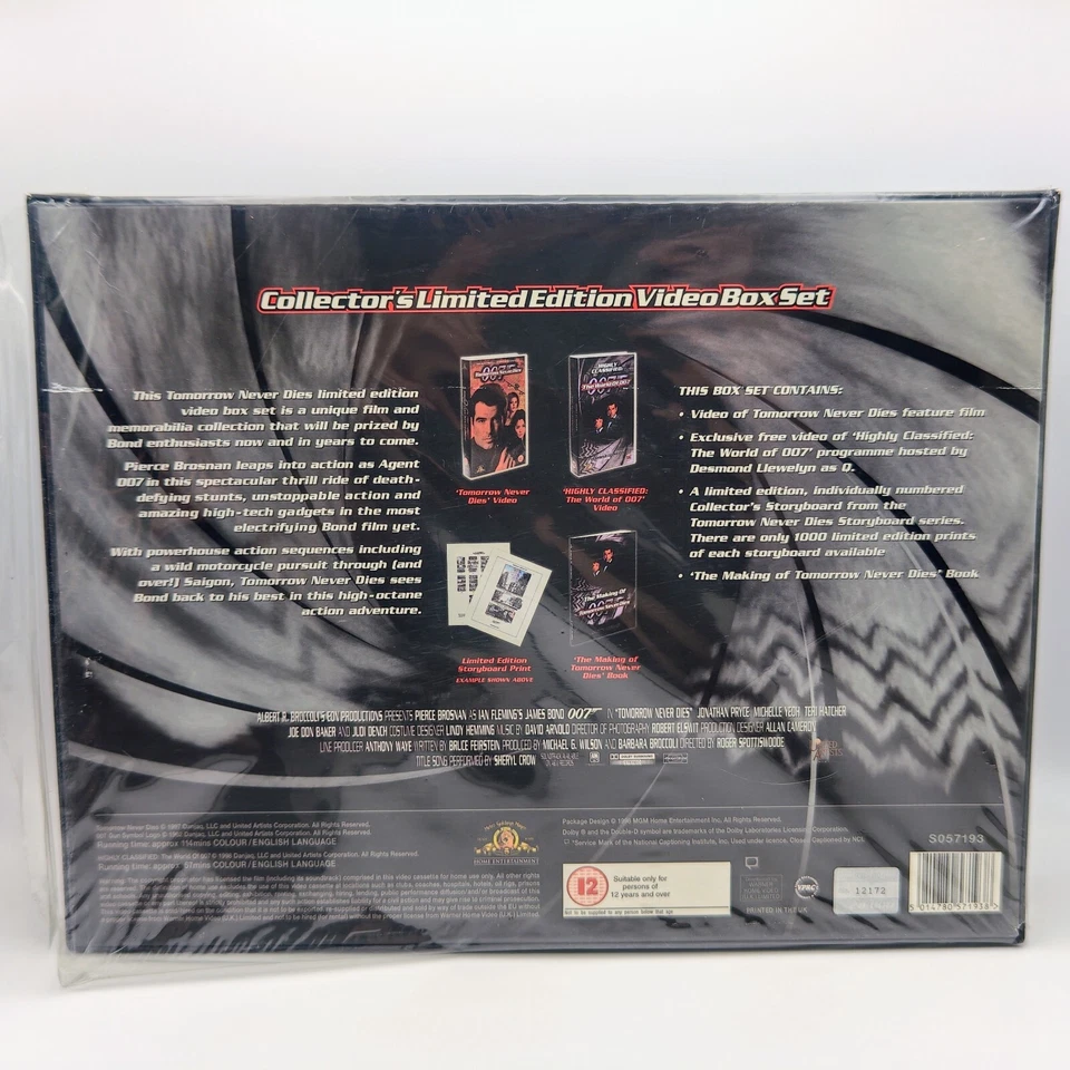 James Bond Tomorrow Never Dies VHS Collector's Limited Edition 007 (1997) - Image 3 of 4