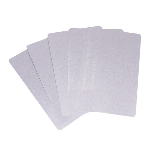 100pcs Pink Metal business cards blanks Laser mark engraveable Aluminum alloy - Picture 8 of 12