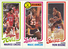 1980-81 Topps Maurice Cheeks/Earvin Magic Johnson/Ron Boone #237 #18 #178 RC