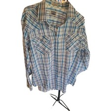 Levis Pearl Snap Button Men's L WESTERN COWBOY Shirt Long Sleeve