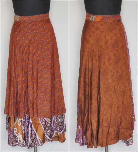Women Swimwear Bikini Cover Up Beach Sarong Dress Sari Casual Wrap Skirt Silk - Foto 13 di 48