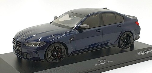 Minichamps 1/18 Scale Diecast 155 020201 - 2020 BMW M3 - Blue Metallic