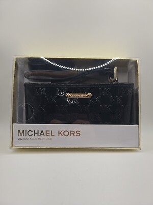 Michael Kors Black MK Logo Patent Belt Bag Michael Kors Women main image 4