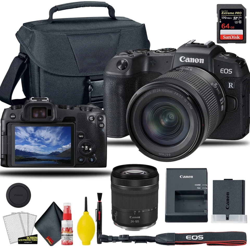 Canon EOS RP Mirrorless Digital Camera W/ 24-105mm f/4-7.1 Lens + Bag + & More - Image 3 of 3
