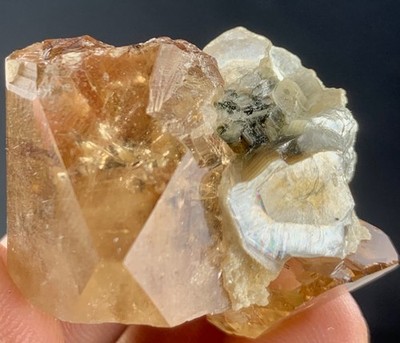 Double Terminated Transparent Topaz  Crystal specimen From Pakistan mineral