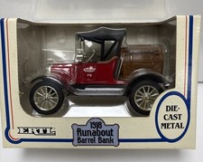 ERTL 1918 Runabout Barrel Bank True Value 8 Die Cast NIB.