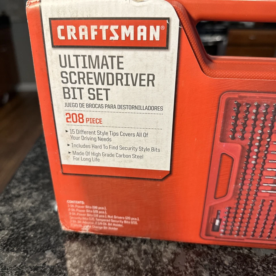 JUEGO DE BROCAS CRAFTSMAN 208 PC ULTIMATE 920050 ¡Nuevo! ENVÍO GRATUITO Foto 2 de 4
