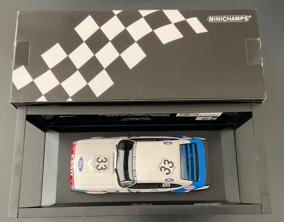 Ford Capri III 3.0 S N 33 24h SPA 1981 1/18 Minichamps - Immagine 4 di 4
