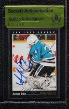 BAS 1993-94 Pinnacle Arturs Irbe #86 Authentic Auto ur8