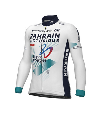 ALE PRIME PRO TEAM BAHRAIN LANGARM TRIKOT - THERMO - 3 RÜCKENTASCHEN
